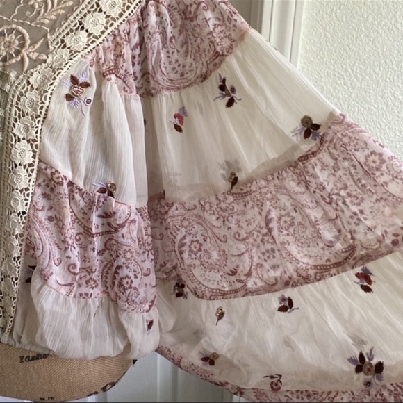 🦄UNICORN FIND🦄NWT Free People | Fiona Lace Peasant Blouse - Picture 8 of 14